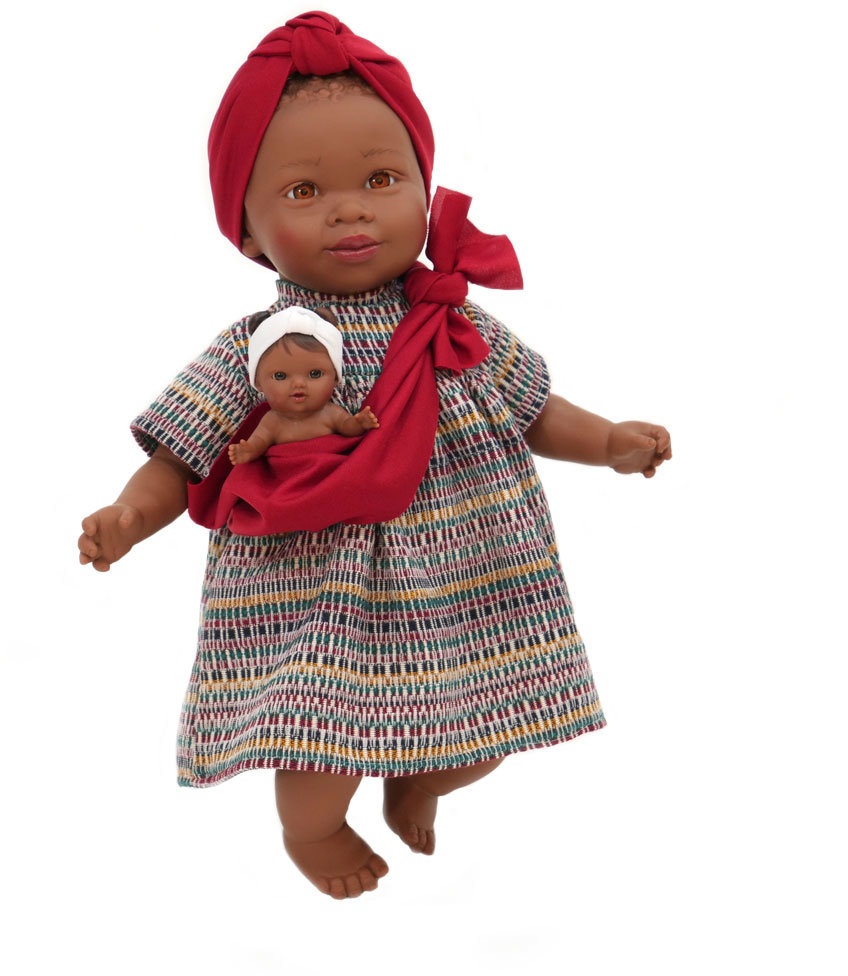 Акція на Кукла NinesdOnil Maria с малышом в красной чалме (6313) від Stylus