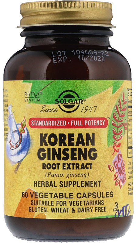 Акція на Solgar Korean Ginseng Root Extract, 60 Vegetable Capsules (SOL-04138) від Stylus