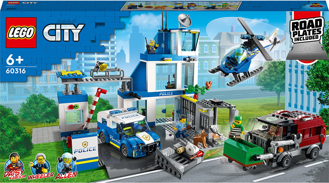 Акція на Конструктор Lego City Поліцейська ділянка (60316) від Y.UA