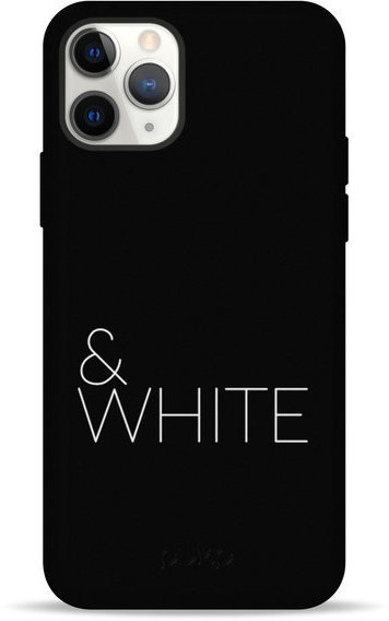 

Pump Silicone Minimalistic Case Black & White (PMSLMN12 (6.1) -13/169) for iPhone 12 / iPhone 12 Pro