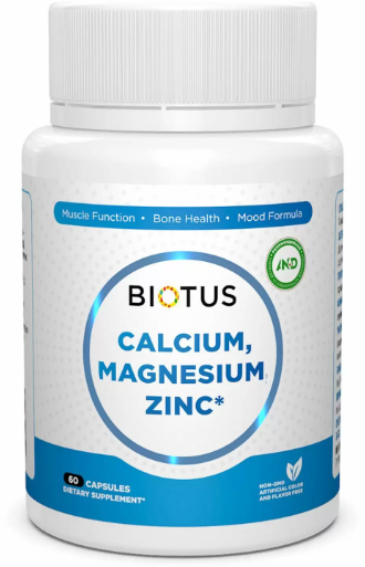 

Biotus Calcium Magnesium and Zinc Кальций, Магний и Цинк 60 капсул