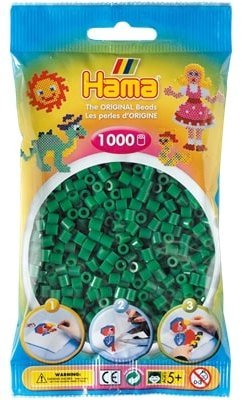 

Термомозаика Hama Набор зеленых бусин Midi 5+, 1000 шт. (207-10)