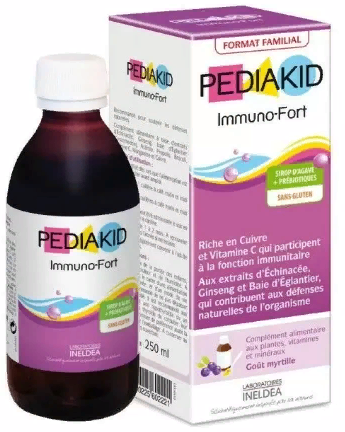 

Pediakid Immuno-Fort Сироп для укрепления иммунитета со вкусом голубики 250 мл