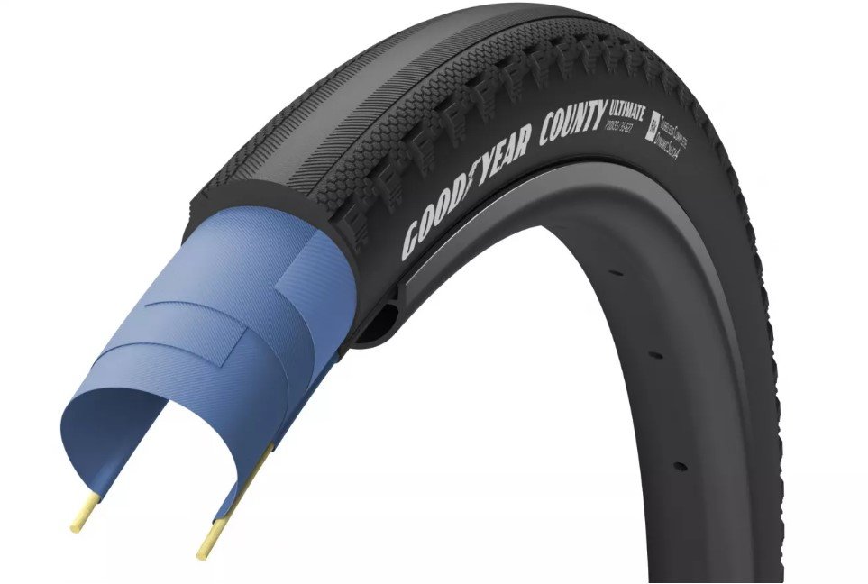 

Покришка 700x35 (35-622) GoodYear County Tubeless Ready Folding Black, 60tpi (TIR-15-52)