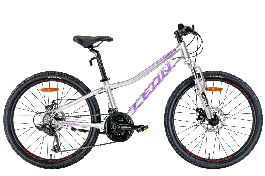 

Велосипед 24" Leon Junior Am Dd 2022 (белый с сиреневым)