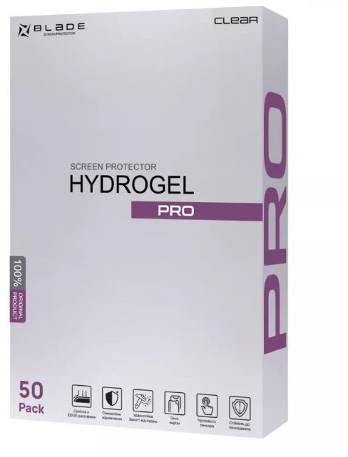 

Blade Hydro-Gel Screen Protector Pro Edge Display Clear Glossy