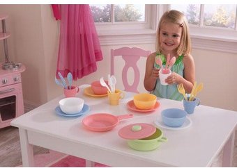 Акція на Игровой набор KidKraft 27-Piece Pastel Cookware Playset (63027) від Stylus