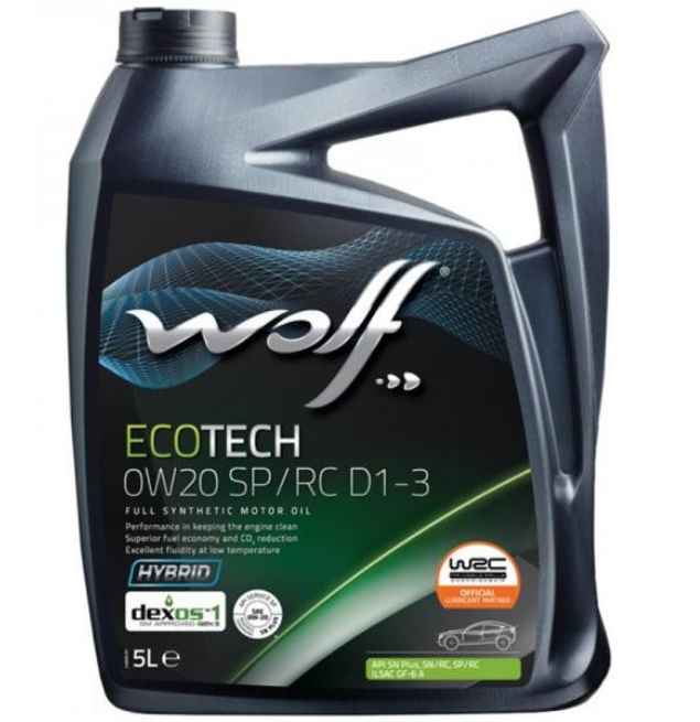 

Моторное масло Wolf Oil Ecotech 0W-20 Sp Rc D1-3 5 л