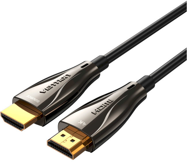 Акція на Vention Hdmi to Hdmi 30.0m V2.0 Optical 4K 60Hz 18Gbps Dolby 7.1 Pvc Black Zinc Alloy (ALABT) від Stylus