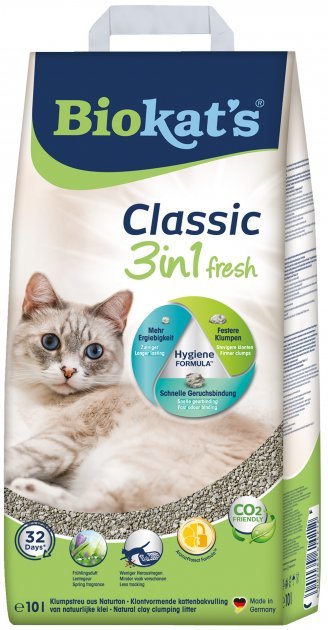 Акція на Наполнитель для кошачьего туалета Biokat's Classic Fresh (3in1) 10л (4002064614212) від Stylus