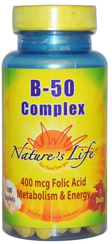 

Nature's Life B- 50 Complex, 100 Tablets (NLI-00136)