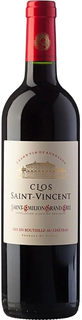 Акція на Вино Les Grands Chais de France Chateau Clos Saint-Vinsent Saint-Emilion Grand Cru красное сухое 14% 0.75 л від Stylus