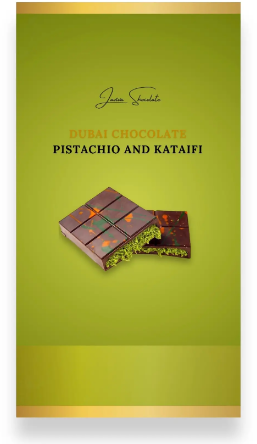 

Шоколад Laviva Chocolate Dubai Chocolate Pistachio Дубайський Фісташка 200 г (UA-0311)