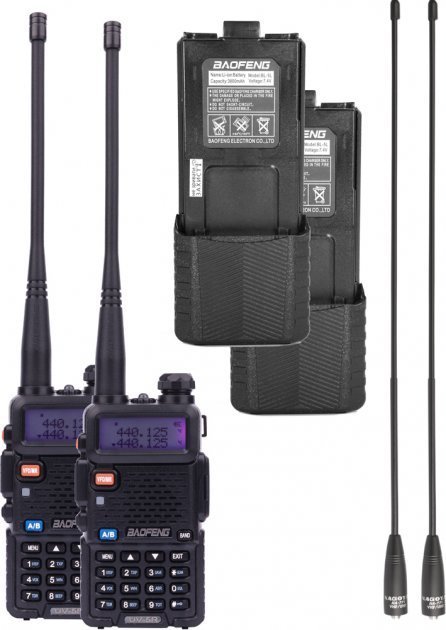 

Комплект рацій для лісу Baofeng UV-5RHC Forest Black