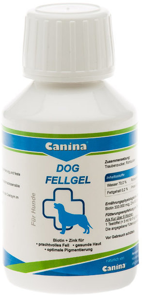 Акція на Біотин + цинк Canina Dog Fell Gel для дрібних вибагливих собак 100 ml (4027565130900) від Y.UA