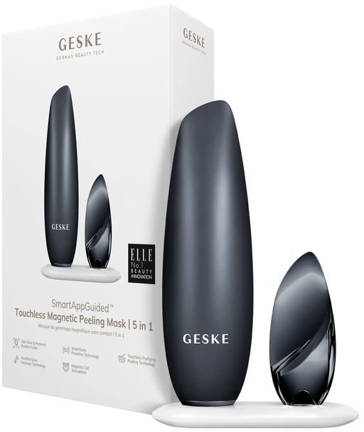 Акція на Бесконтактная магнитная пилинг-маска Geske Touchless Magnetic Peeling Mask 5в1 black від Stylus