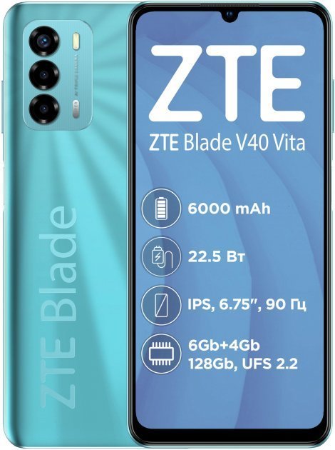 

Zte Blade V40 Vita 4/128GB Green (UA UCRF)