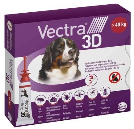 Акція на Капли на холку для собак Ceva Vectra 3D от 40.1 до 65.0 кг 3х8.0 мл (179,801) від Stylus