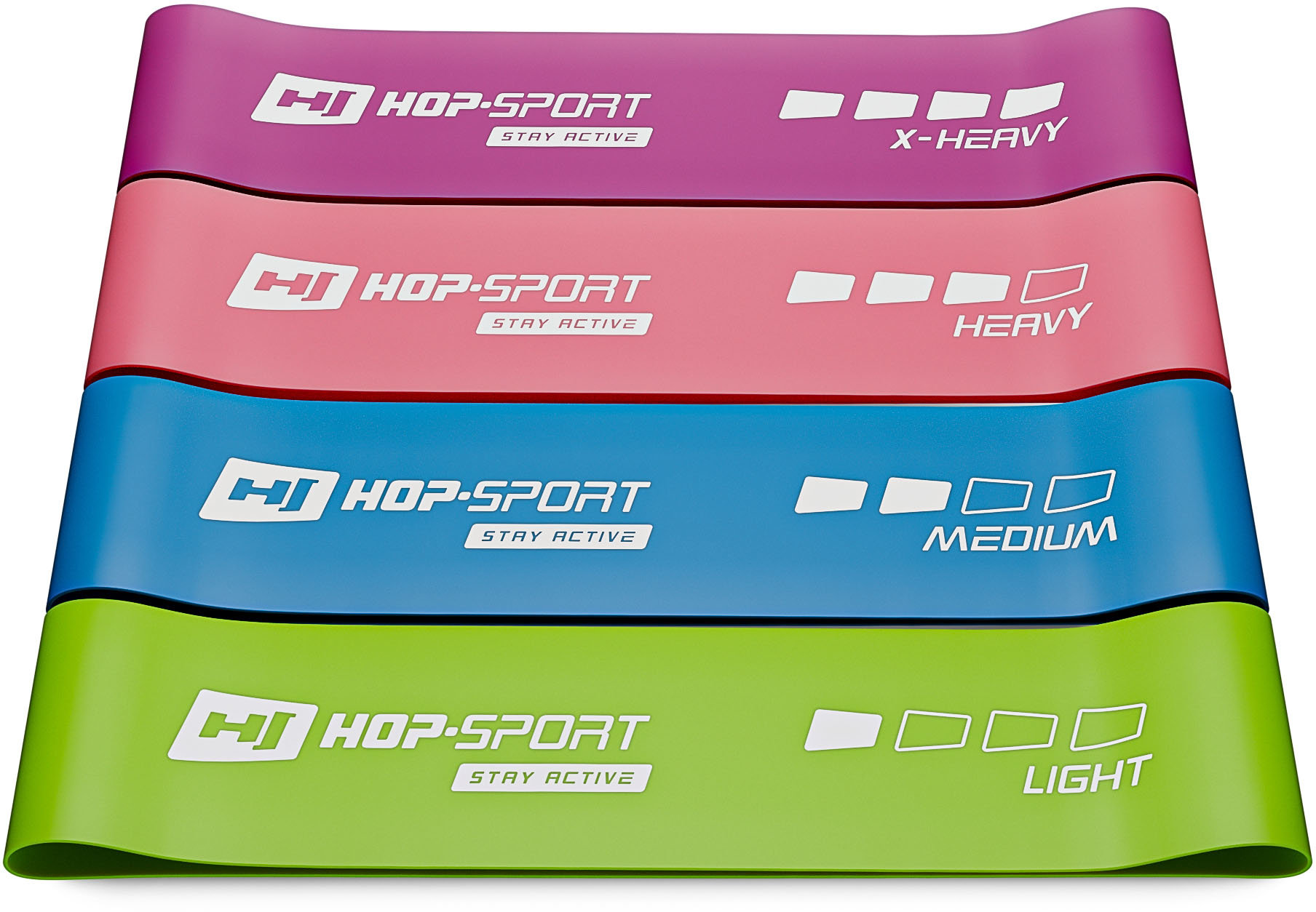 

Hop-Sport Набор резинок для фитнеса 60x7.5 см (HS-L675RL)