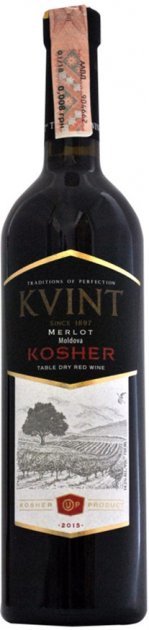 Акція на Вино Kvint Мерло кошерное, красное сухое, 0.75 л 14.3% від Stylus