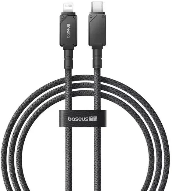 Акція на Baseus Cable USB-C to Lightning Unbreakable Series Fast Charging 2m Black (P10355803111-01) від Stylus