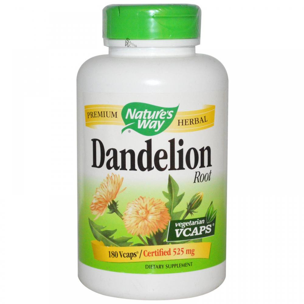 Акція на Nature's Way Dandelion Root 525 mg 180 Vcaps Корень одуванчика від Stylus