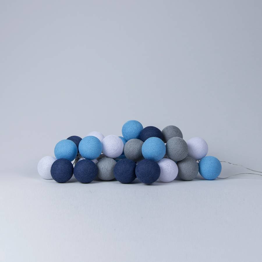

Гирлянда Cotton ball lights на 10 шаров 2,7м, Sailor Blue