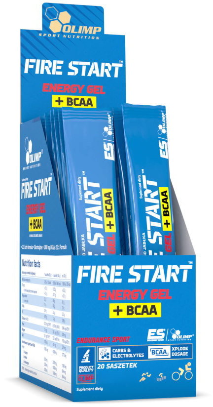 

Предтренировочный комплекс Olimp Fire Start Energy Gel+BCAA 20 sticks Orange