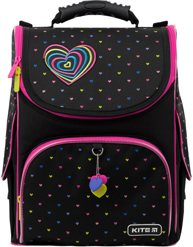 

Рюкзак школьный каркасный Kite Education Hearts K22-501S-4 (LED)