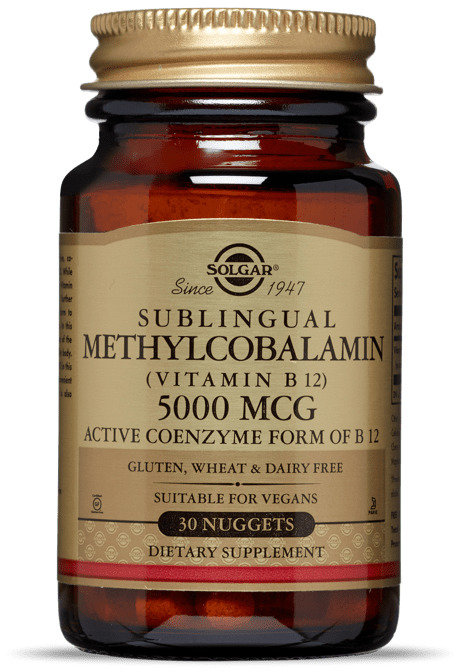 

Solgar Methylcobalamin (Vitamin B12) 5000 mcg 30 Nuggets