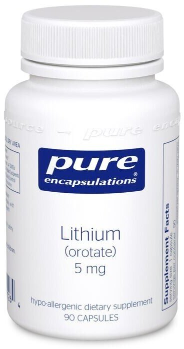 Акція на Pure Encapsulations Lithium Orotate, 5 mg, 90 Capsules (PE-01126) від Stylus