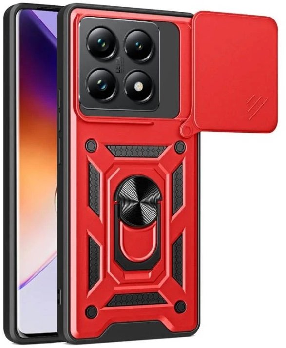 

Mobile Case Camshield Serge Ring Red для Xiaomi 14T