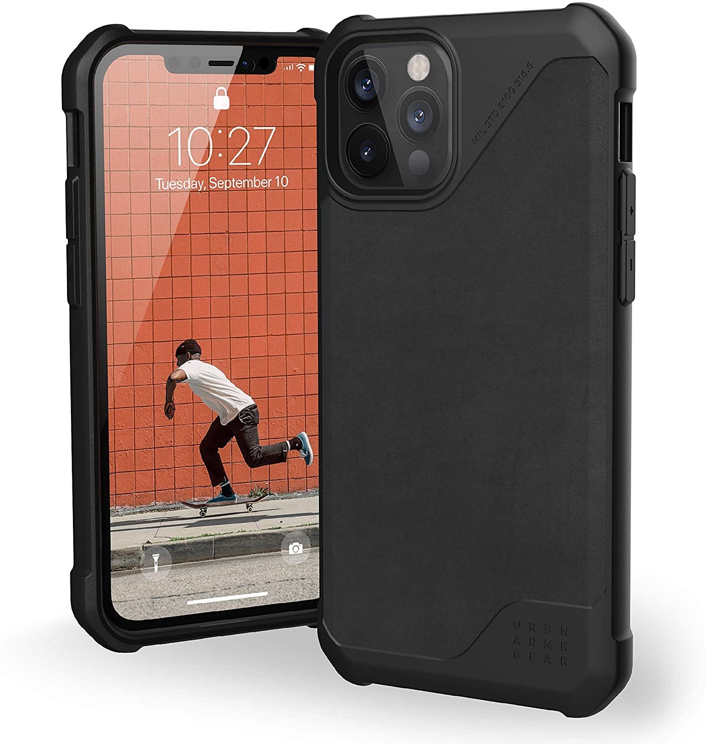 

Urban Armor Gear Uag Metropolis Lt Leather Black (11235O118340) for iPhone 12 / iPhone 12 Pro