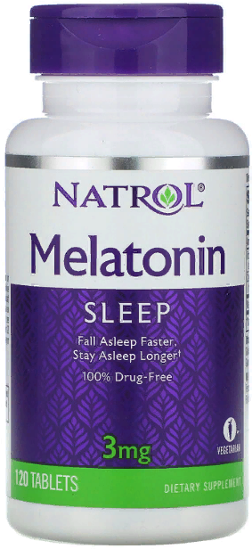 

Natrol Melatonin, 3 mg, 120 Tablets (NTL-00511) Мелатонин