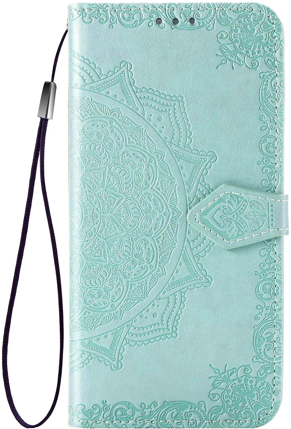 

Mobile Case Book Cover Art Leather Turquoise for Tecno Pop 4