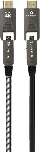 Акція на Cablexpert (AOC) HDMI-A/D на A/D V.2.0, 4К 60Гц 10 м (CCAP-HDMIDD-AOC-10M) від Stylus