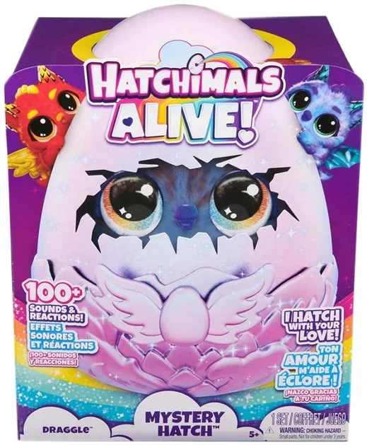 Акція на Игрушка сюрприз Hatchimals Интерактивный Драко в яйце (в ассортименте) (SM19201/6069282) від Stylus