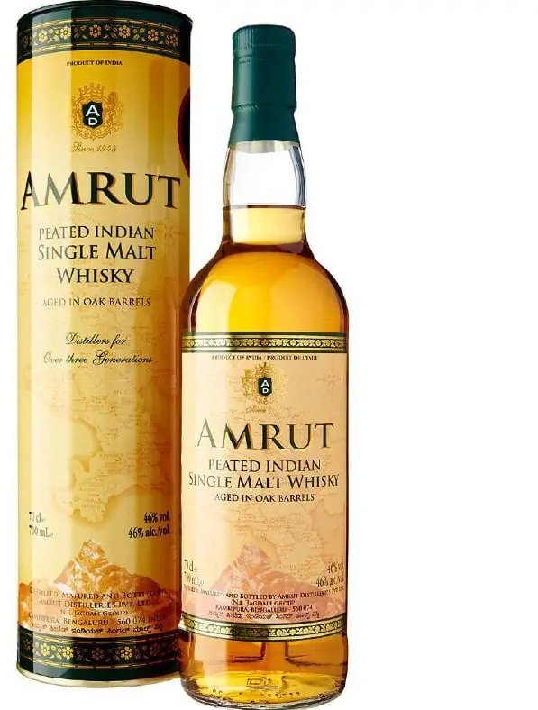 

Виски односолодовый Amrut Peated Indian Single Malt 46% 0.7 л (BW15552)