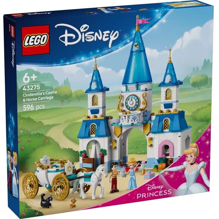 

Конструктор Lego Disney Princess Замок Попелюшки та карета 596 деталей (43275)