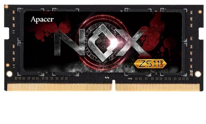 Акція на Apacer 16 Gb SO-DIMM DDR4 3200 MHz Nox Black (A4S16G32CLYBDAA-1) від Stylus