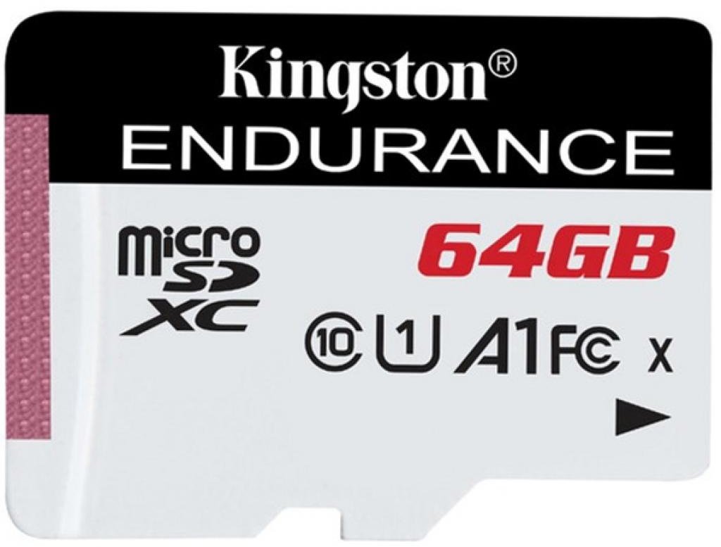 

Kingston 64GB microSDXC Class 10 UHS-I U1 A1 High Endurance (SDCE/64GB)