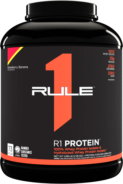 

Rule 1 Protein 2260 g / 73 servings / Strawberry-banana