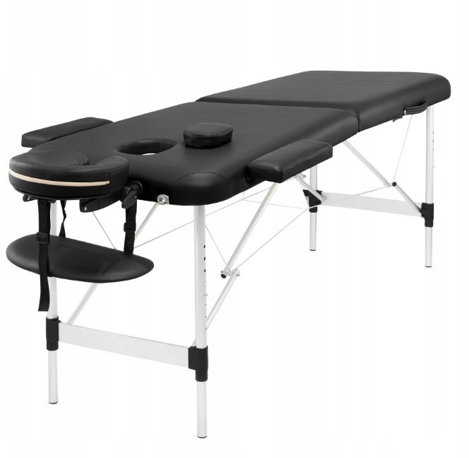 

4FIZJO Massage Table Alu W70 Black (P-5907739318398)