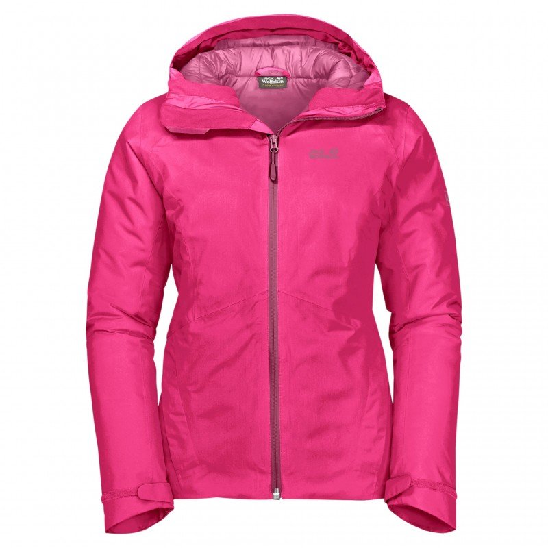 

Куртка Jack Wolfskin Argon Storm Jacket W 1111591-2252 46 розовая зимняя с капюшоном