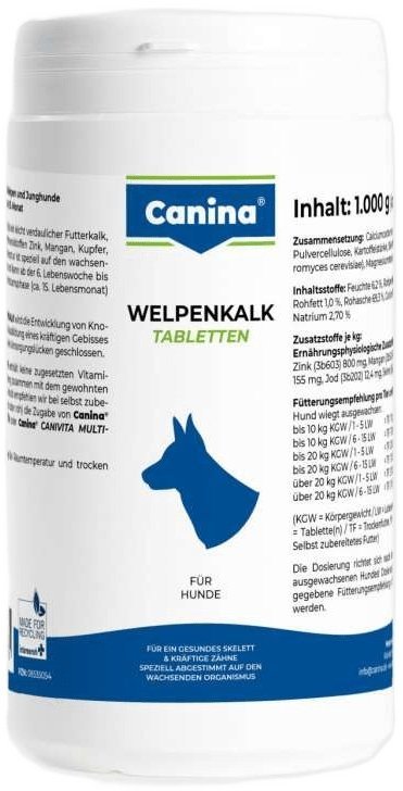 Акція на Таблетки для щенков Canina Welpenkalk 1000 шт. (4027565120765) від Stylus