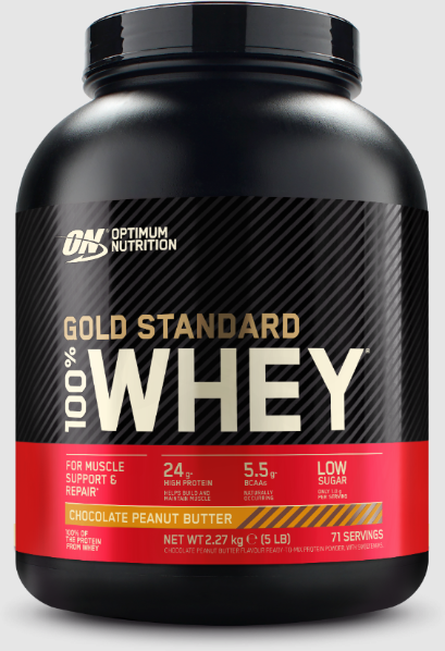 

Optimum Nutrition Gold Standard 100% Whey 2273 g / 73 servings / Chocolate - Peanut Butter