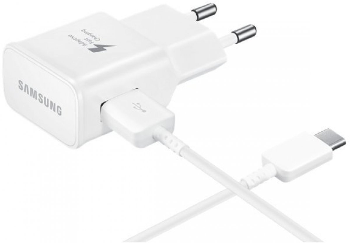 Акція на Samsung Usb Wall Charger 2A with Cable USB-C 15W White (EP-TA20EWECGRU) від Y.UA