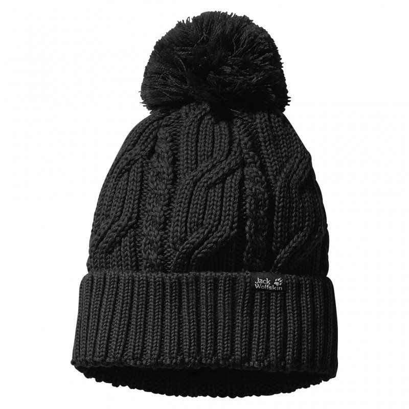 

Шапка Jack Wolfskin Stormlock Pompom чорна (1905091_6000)