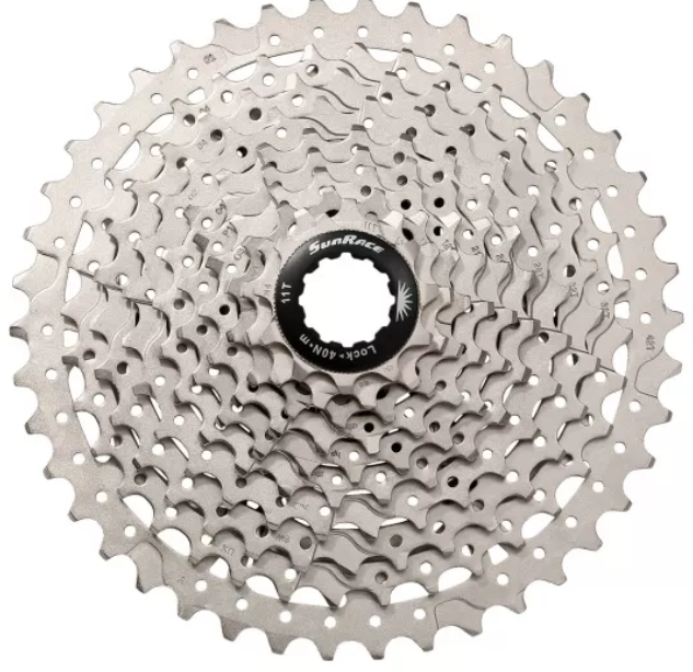 

Кассета 10-k 11-40T SUN RACE MS2 MTB стальной паук Metallic Silver (CAS-00-77)