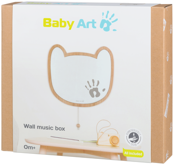 Акция на Музыкальная настенная рамочка Baby Art с отпечатком ладони малыша (3601099900) от Stylus